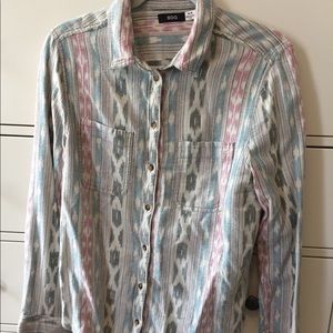 Patterned button down
